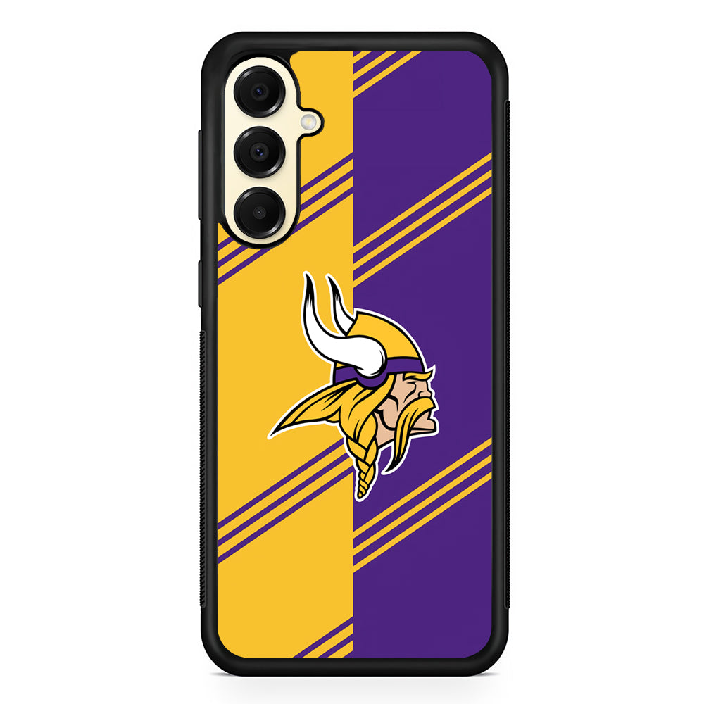 NFL Minnesota Vikings Logo Samsung Galaxy A16 Case | Slim Rubber Samsung Galaxy A16 Case