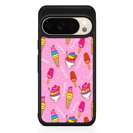 Ice Cream Doodle Yummy Google Pixel 10 Pro XL Case | Slim Google Pixel 10 Pro XL Protective Case