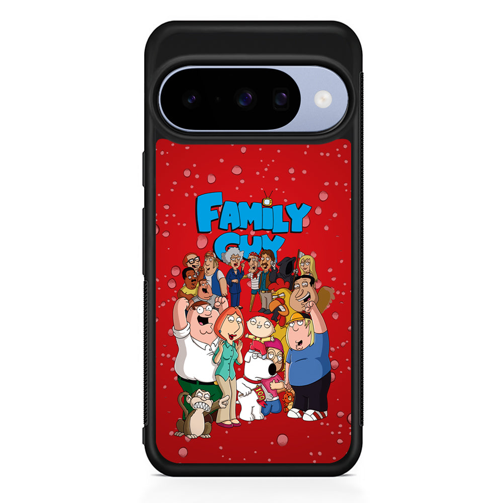 Family Guy Great Team Google Pixel 10 Case | Google Pixel 10 Rubber Protective Case