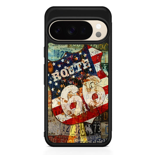 Route 66 Classic Plate Google Pixel 10 Pro XL Case | Slim Google Pixel 10 Pro XL Protective Case