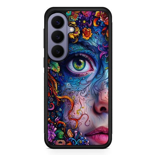The Flower Fairy Girl Face Samsung Galaxy S26 Case | Durable Rubber Case for Samsung Galaxy S26