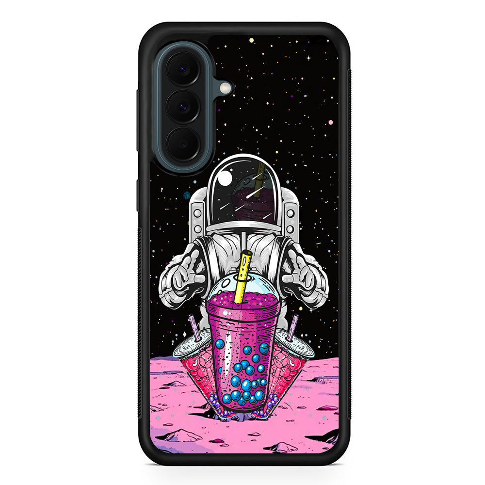 Astronaut and Bubble Ice Samsung Galaxy A37 Case | Samsung Galaxy A37 Rubber Phone Case