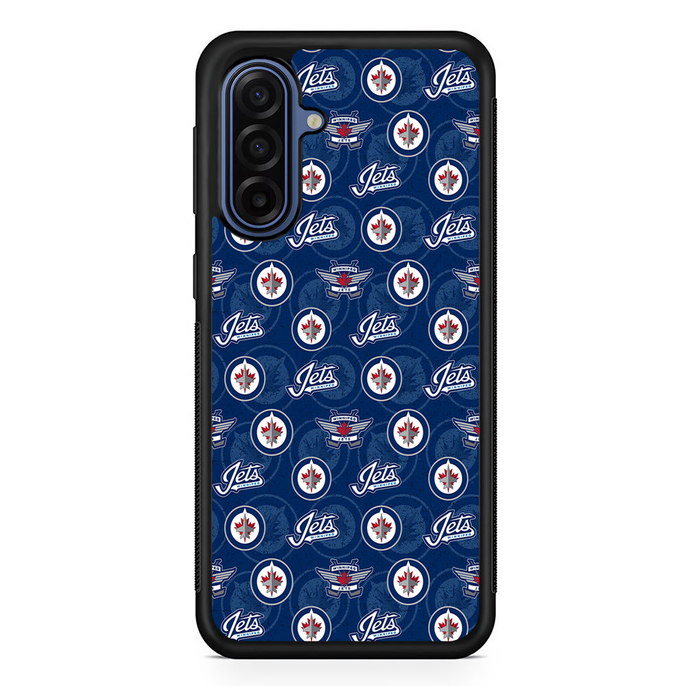 NHL Winnipeg Jets Pattern Samsung Galaxy A17 Case | Slim Protective Phone Cover