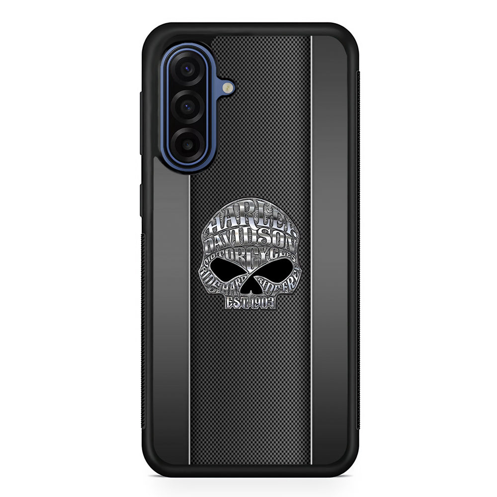 Harley Davidson Old Skull Samsung Galaxy A17 Case | Samsung Galaxy A17 Protective Rubber Case