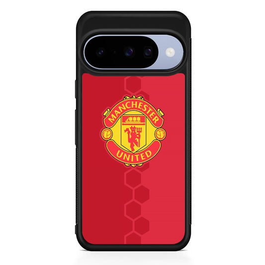 Manchester United Red Emblem Google Pixel 10 Case | Google Pixel 10 Rubber Protective Case