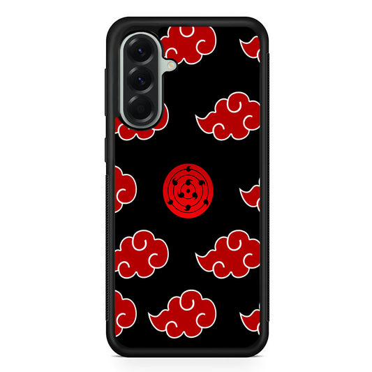 Sharingan and Akatsuki Naruto Samsung Galaxy A56 Case | Samsung Galaxy A56 Protective Rubber Case