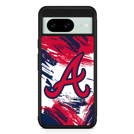 MLB Atlanta Braves Logo Google Pixel 8 Case | Durable Protective Cover for Google Pixel 8