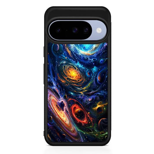 Colorful Galaxy Big Universe Google Pixel 10 Case | Google Pixel 10 Rubber Protective Case