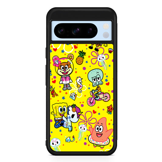 Tokidoki x SpongeBob Squarepants Google Pixel 8 Pro Case | Slim Rubber Case for Google Pixel 8 Pro