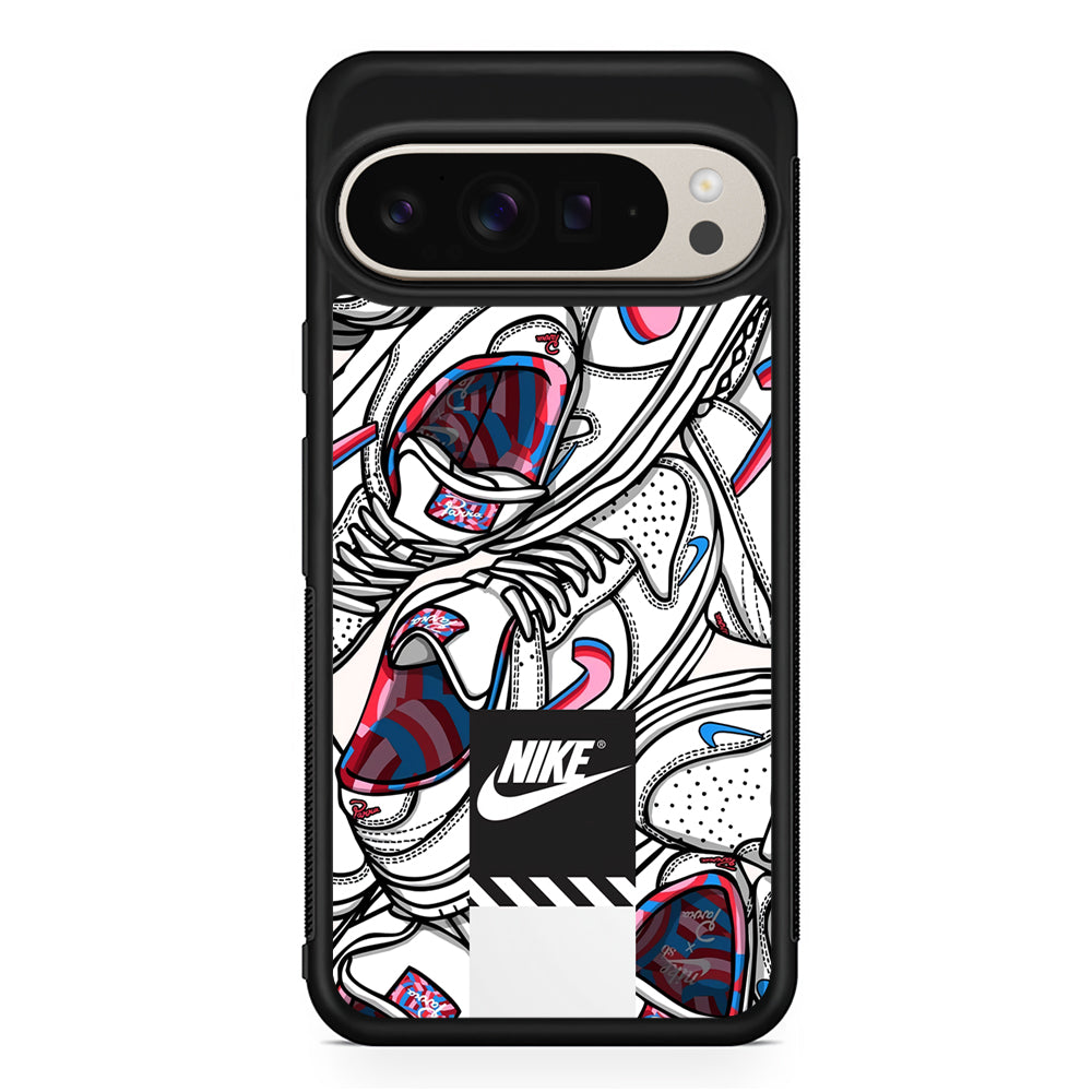 Nike Rainbow in White Cloud Google Pixel 9 Pro Case | Slim Protective Cover