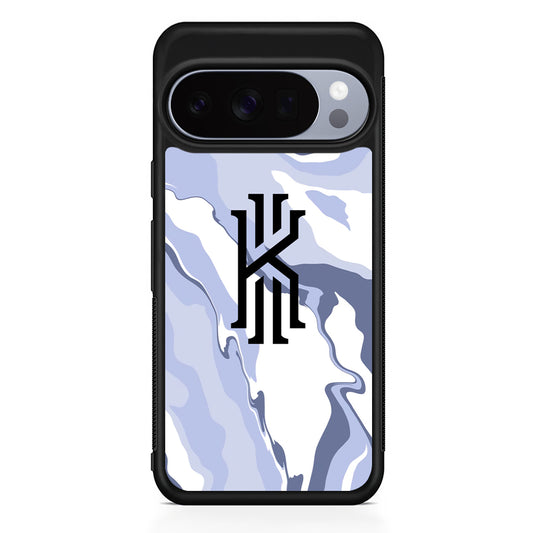 Kyrie Irving Marble Blue Vibes Google Pixel 10 Pro Case | Slim Google Pixel 10 Pro Rubber Case