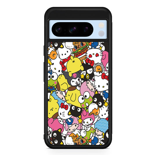 Hello Kitty and Friends Doodle Google Pixel 8 Pro Case | Slim Rubber Case for Google Pixel 8 Pro