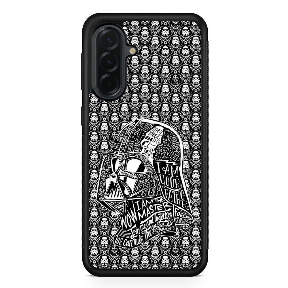 Star Wars Dart Vader Pattern Samsung Galaxy A36 Case | Protective Rubber Cover