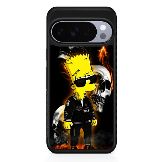 Bart Simpson Bad Boy Google Pixel 10 Pro Case | Slim Google Pixel 10 Pro Rubber Case