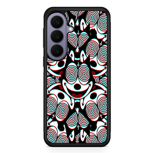 Felix The Cat Hypnotic Samsung Galaxy S26 Case | Durable Rubber Case for Samsung Galaxy S26