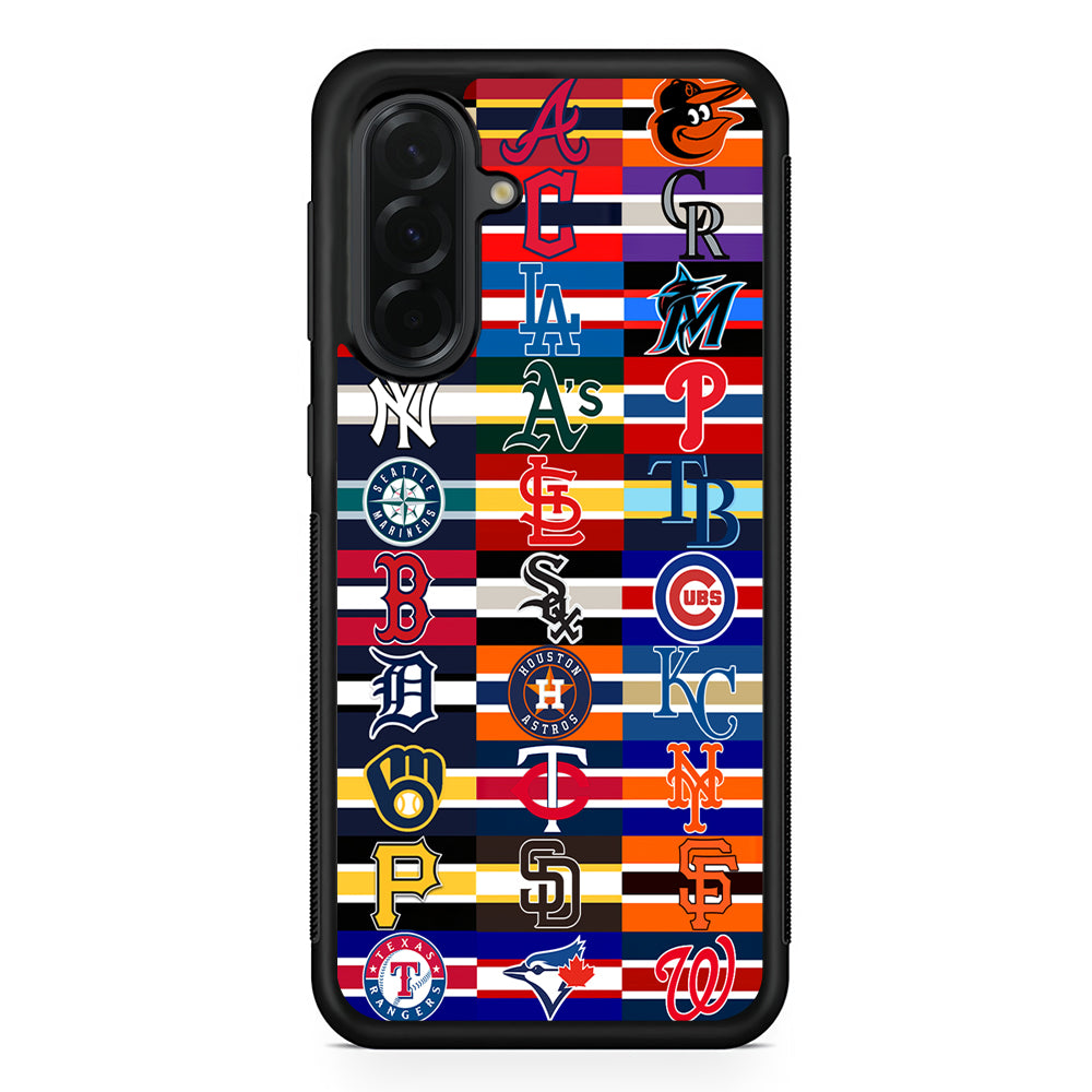 All MLB Teams Jersey Samsung Galaxy A36 Case | Protective Rubber Cover
