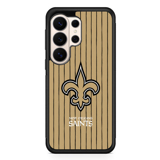 NFL New Orleans Saints Striped Samsung Galaxy S26 Ultra Case | Slim Protective Case for Samsung Galaxy S26 Ultra