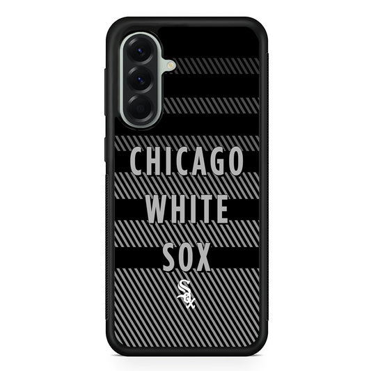 MLB Chicago White Sox Team Samsung Galaxy A56 Case | Samsung Galaxy A56 Protective Rubber Case