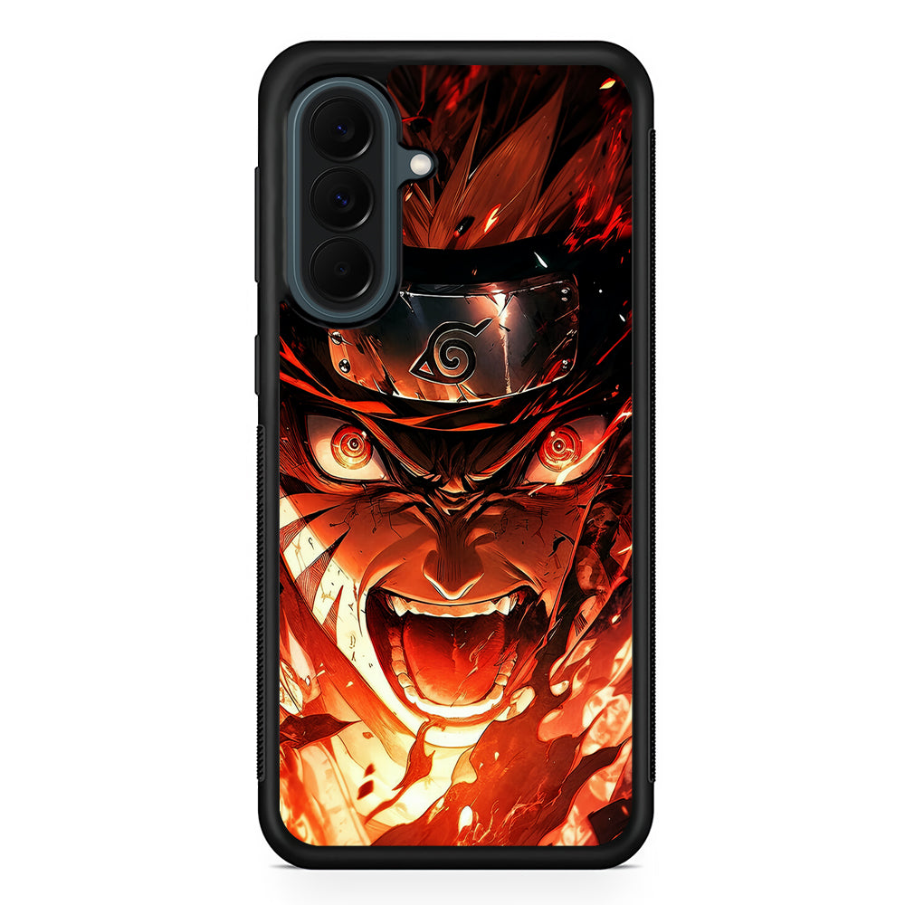 Naruto Uzumaki Goes Berserk Samsung Galaxy A37 Case | Samsung Galaxy A37 Rubber Phone Case