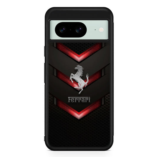Ferrari Red Steam Google Pixel 8 Case | Durable Protective Cover for Google Pixel 8