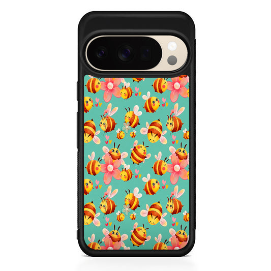 Cute Cartoon Honey Bees Google Pixel 10 Pro XL Case | Slim Google Pixel 10 Pro XL Protective Case