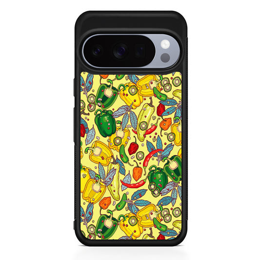 Healthy Vegetarian Food Google Pixel 10 Pro Case | Slim Google Pixel 10 Pro Rubber Case