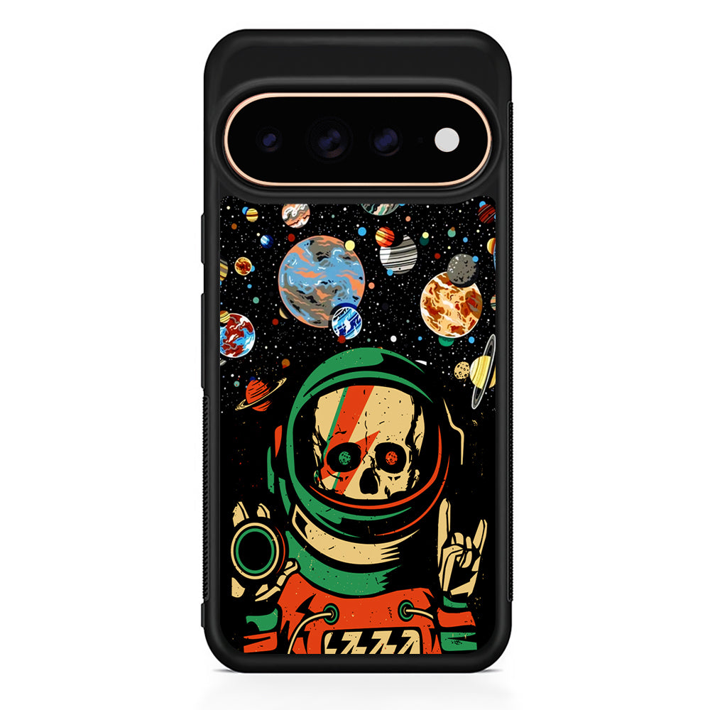 Astro Skull on The Space Google Pixel 11 Pro Case - Stylish Protective Phone Case