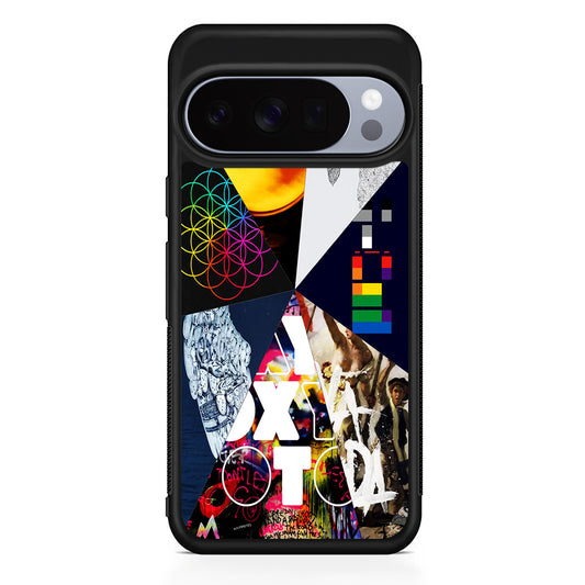 Coldplay Album Cover Collage Google Pixel 10 Pro Case | Slim Google Pixel 10 Pro Rubber Case