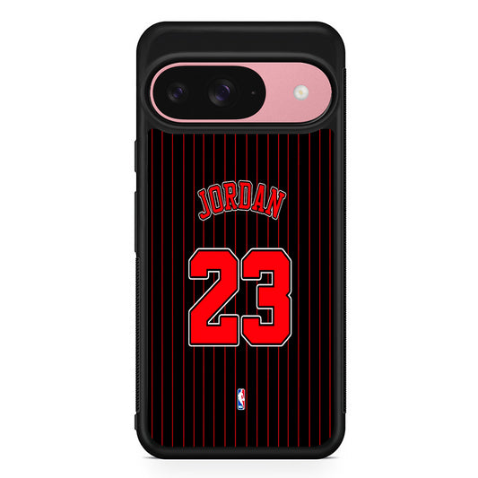 Michael Jordan Jersey 23 Google Pixel 9 Case | Google Pixel 9 Protective Rubber Case
