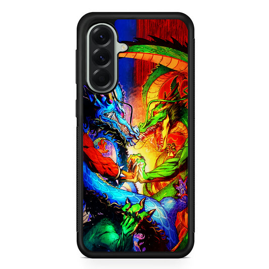 Kaido VS Shenron Crossover Samsung Galaxy A56 Case | Samsung Galaxy A56 Protective Rubber Case