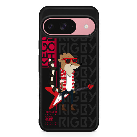 Regular Show Rigby Rockstar Google Pixel 9 Case | Google Pixel 9 Protective Rubber Case