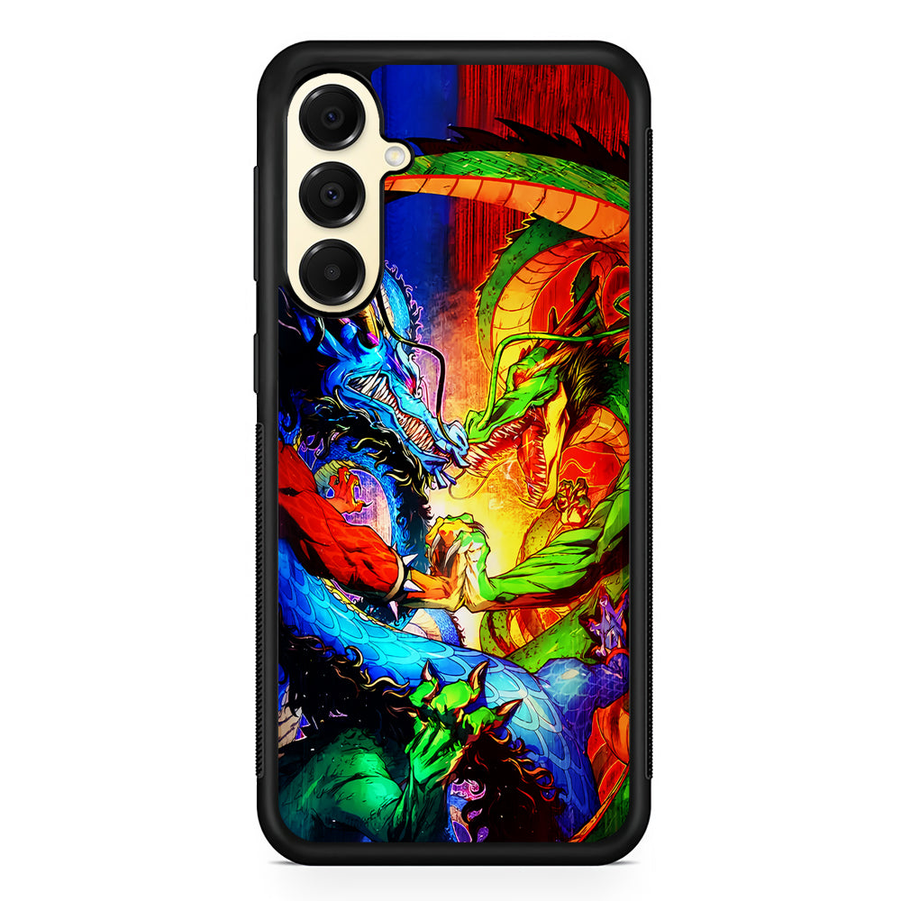 Kaido VS Shenron Crossover Samsung Galaxy A16 Case | Slim Rubber Samsung Galaxy A16 Case
