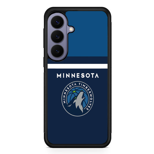 NBA Minnesota Timberwolves Jersey Samsung Galaxy S26 Case | Durable Rubber Case for Samsung Galaxy S26