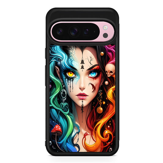 Horned Witch Girl Anime Art Google Pixel 9 Pro XL Case | Protective Cover