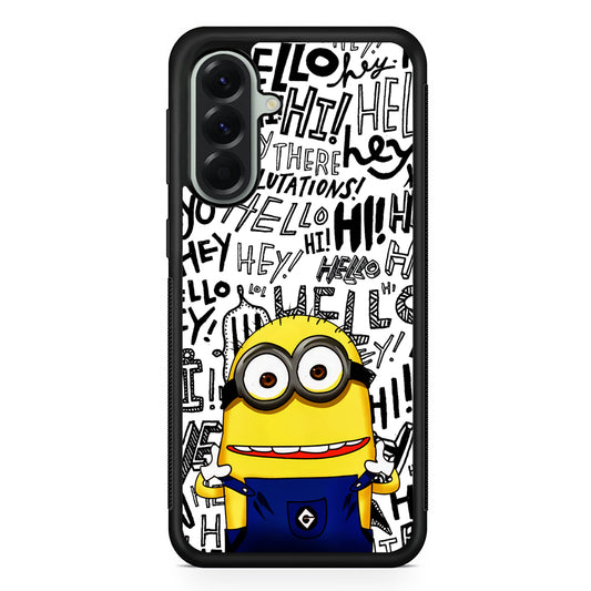 Minions Hail Word Samsung Galaxy A56 Case | Samsung Galaxy A56 Protective Rubber Case