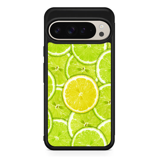 Lime Slice Citrus Fruit Google Pixel 9 Pro Case | Slim Protective Cover