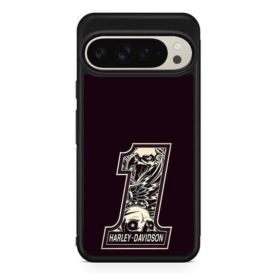 Harley Davidson Number Dark Purple Google Pixel 9 Pro Case | Slim Protective Cover