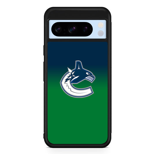 NHL Vancouver Canucks Gradation Google Pixel 8 Pro Case | Slim Rubber Case for Google Pixel 8 Pro