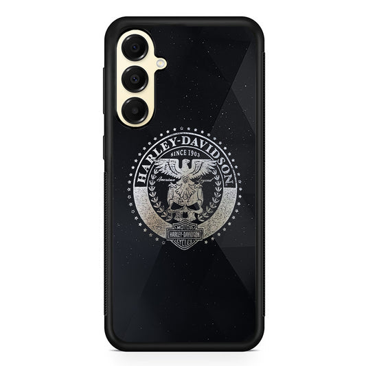 Harley Davidson Silver Emblem Samsung Galaxy A16 Case | Custom Protective Samsung Galaxy A16 Case
