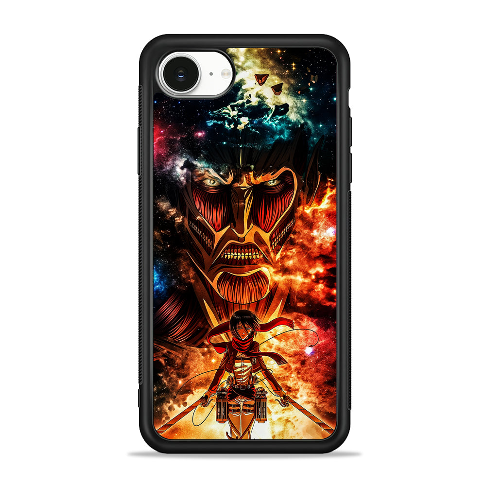 Attack on Titan Mikasa Art iPhone 16e Case | Protective Phone Cover