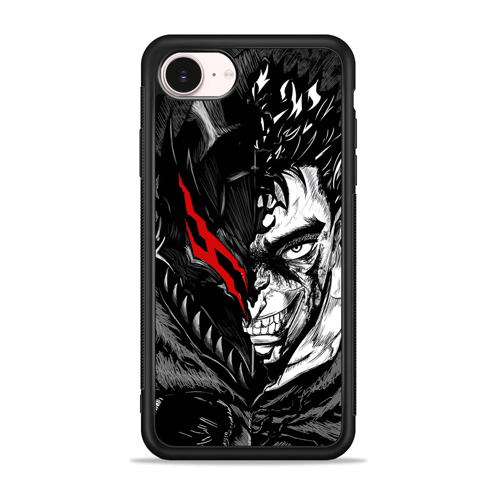Guts Berserk Face iPhone 17e Case - Silicone Case