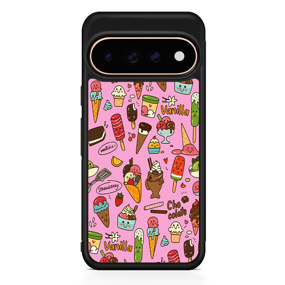 Ice Cream Doodle Cartoon Google Pixel 11 Pro Case - Stylish Protective Phone Case