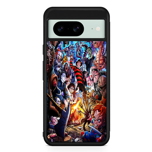 Scary Movie Horror Main Characters Google Pixel 8 Case | Durable Protective Cover for Google Pixel 8