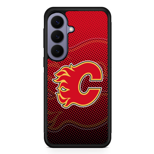 NHL Calgary Flames Dot Samsung Galaxy S26 Case | Durable Rubber Case for Samsung Galaxy S26