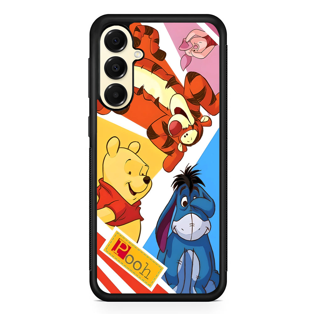 Winnie The Pooh Friends for Life Samsung Galaxy A16 Case | Slim Rubber Samsung Galaxy A16 Case