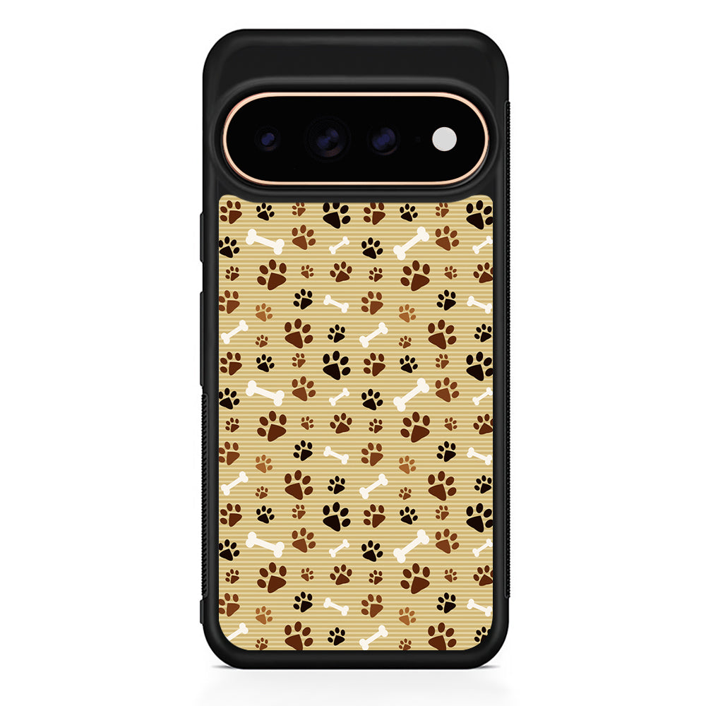 Dog Paw Print and Bones Google Pixel 11 Pro Case - Stylish Protective Phone Case