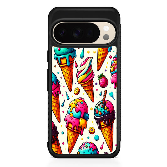 Ice Creams with Different Flavors Google Pixel 10 Pro XL Case | Slim Google Pixel 10 Pro XL Protective Case