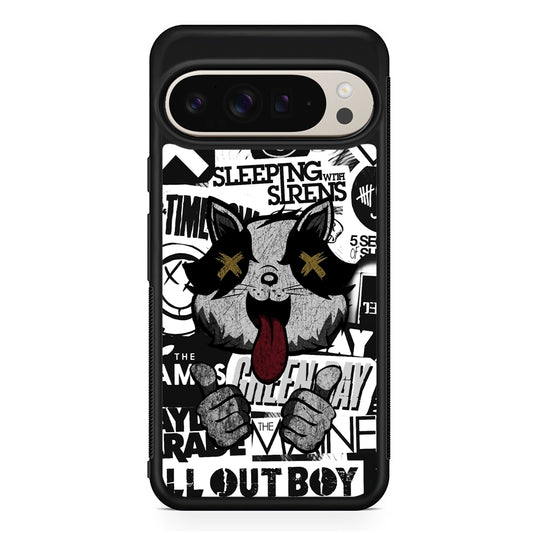 Rock Bands of Playlist Google Pixel 9 Pro Case | Slim Protective Cover