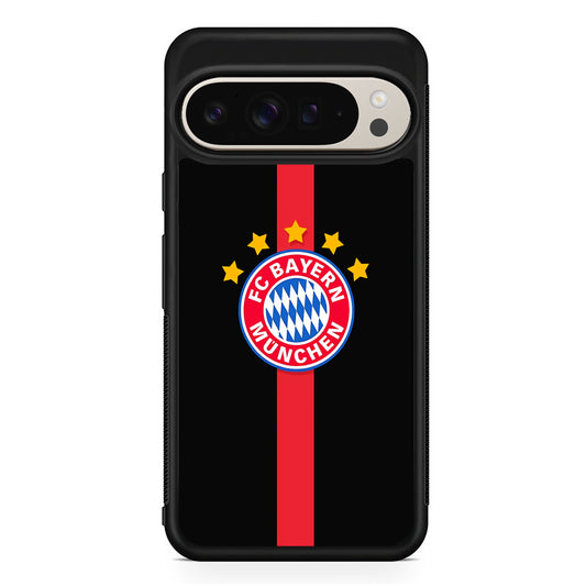 Bayern Munchen Stripe Red Google Pixel 9 Pro Case | Slim Protective Cover