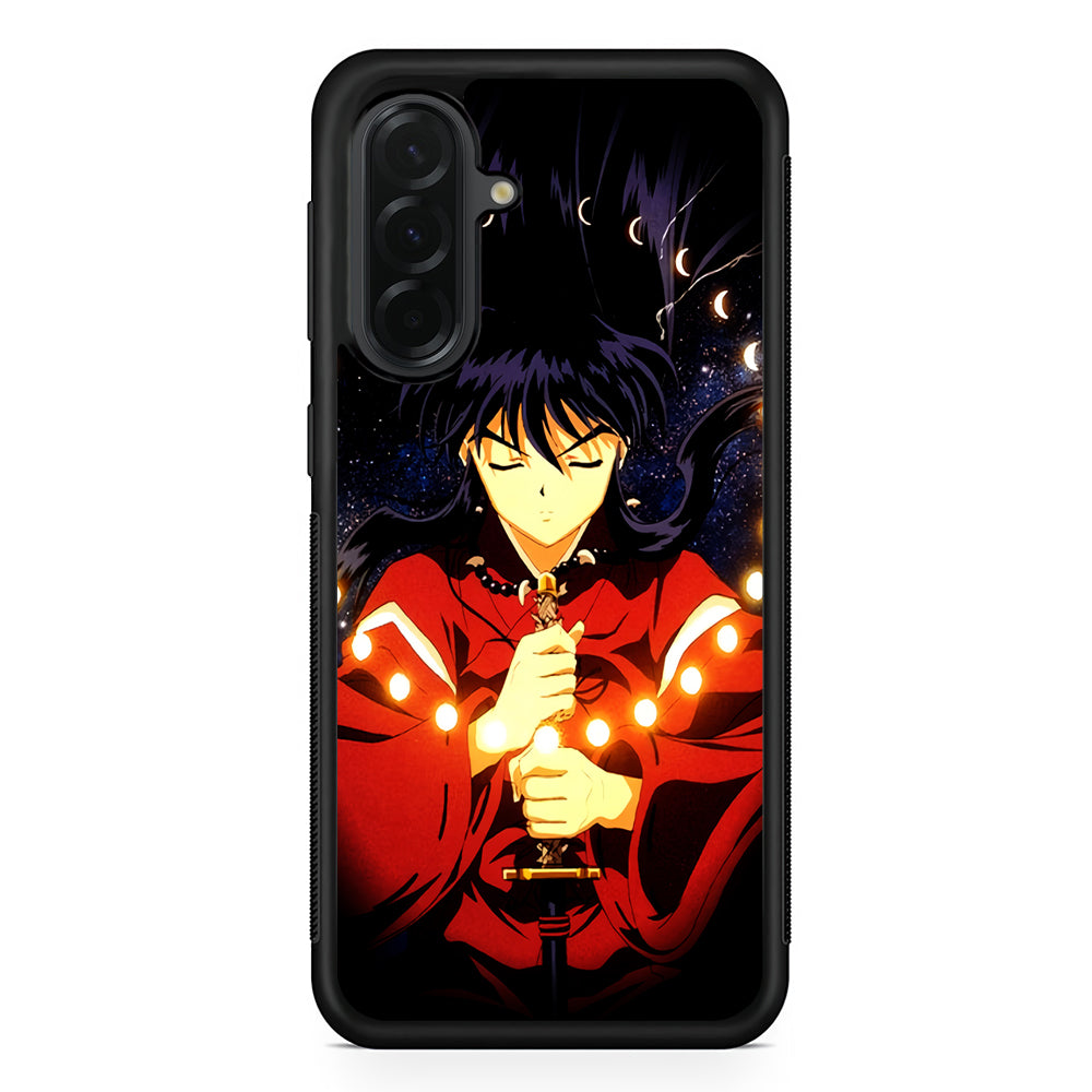 Inuyasha Moon Phases Samsung Galaxy A36 Case | Protective Rubber Cover